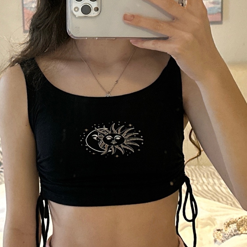 Cropped Tank Sun and Moon